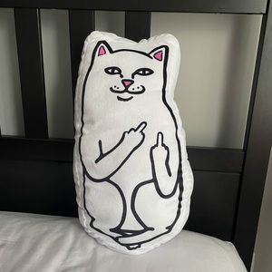 Ripndip Cat Middle Finger Pillow (Brand New)